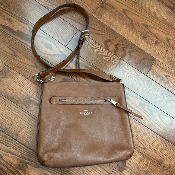 Coach Mae File Crossbody - brown leather - Picture 11 of 12